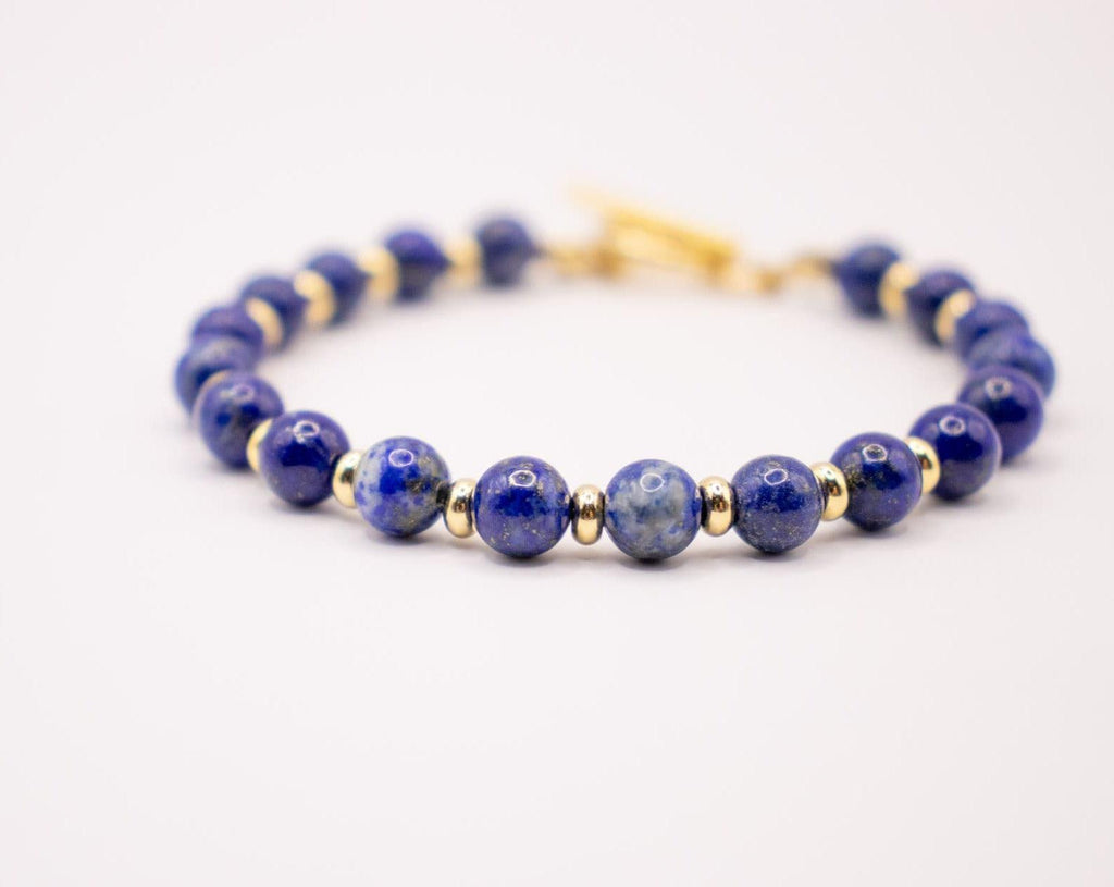 CIRCÉ | Lapis-Lazuli and 18-carat gold-plated stainless steel bracelet