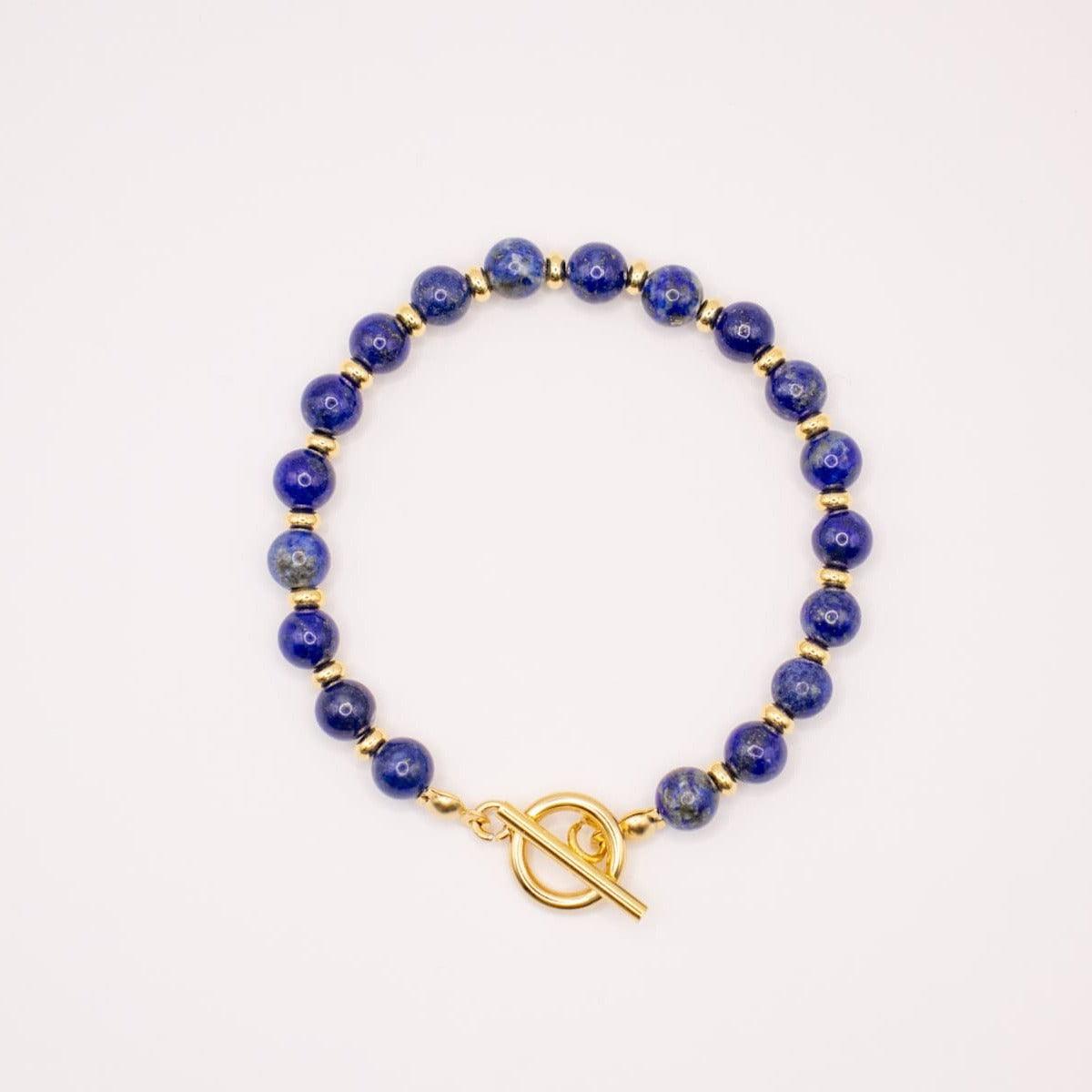 CIRCÉ | Lapis-Lazuli and 18-carat gold-plated stainless steel bracelet
